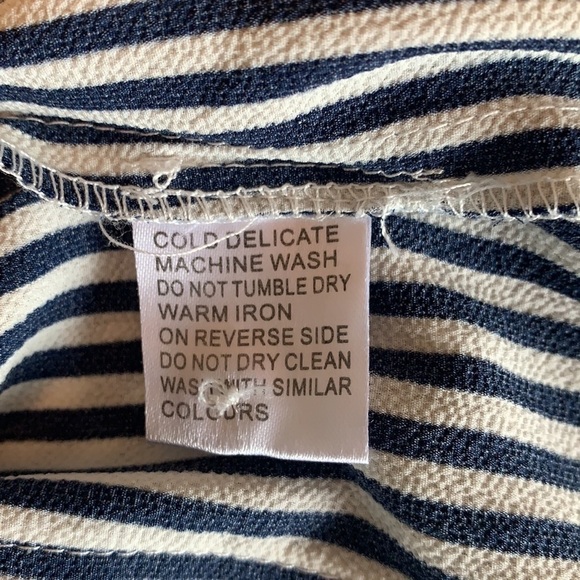 NEON Hart Striped Printed Drawstring Waist Front Button Rompers Size S - Picture 13 of 16